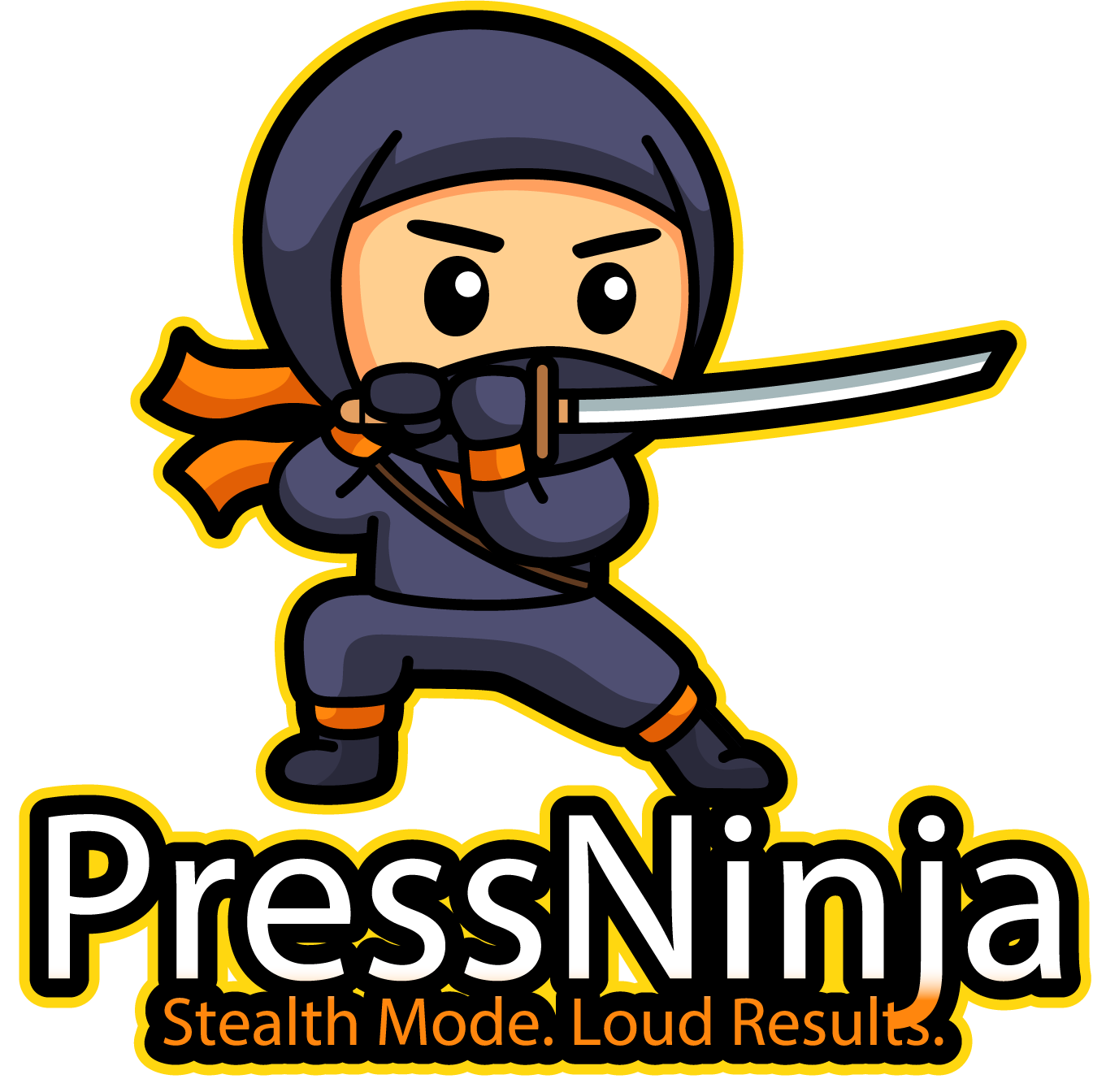 press ninja vertical logo